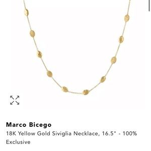 Marco Bicego 18K Yellow Gold Siviglia Necklace, 16.5" 💎